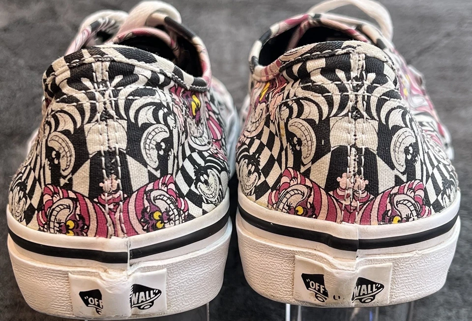 Vans x Disney Cheshire Cat Zapatos de Skate para Mujer 9 Hombres 7.5 Alicia en el País de las Maravillas Foto 3 de 4