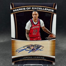 2025-26 Topps Basketball Jordan Hawkins Marks of Excellence Auto Pelicans ME-JHA