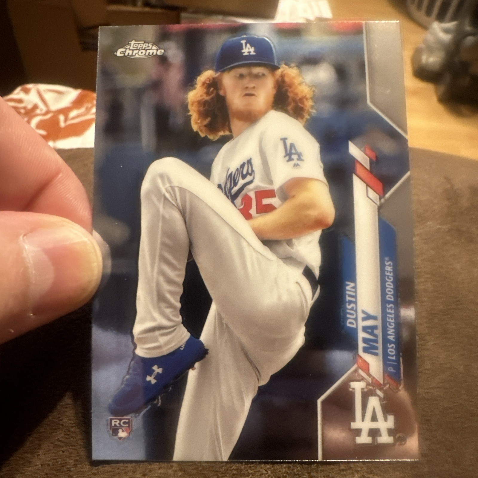 2020 Topps Chrome Dustin May Topps Chrome Rookie #176 Rookie RC Dodgers