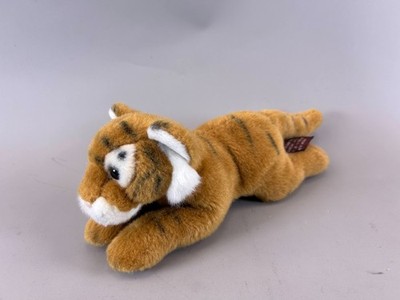 Lil  Saber the Tiger Laying Plush Bearington Collection Toy 9'' Stuffed Animal