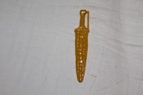 Vintage Merman Gold Sword Accessory Part MOTU Original He Man