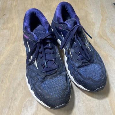 Mizuno Womens Wave Horizon 4 Running Shoes Sz 9 Blue 411168.ME73 Atheletic