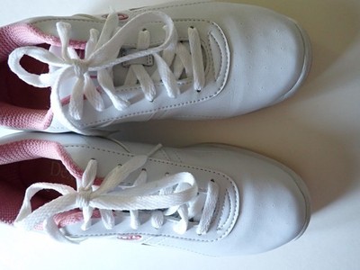 Women's Size 7.5M Dexter Raquel III Bowling Shoes Light Pink and White Lace Tie