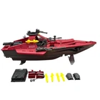 Vintage 1985 GI Joe Cobra Moray Hydrofoil Vehicle Hasbro Bradley Red Boat