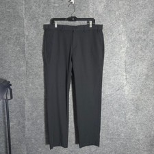 Michael Kors Performance Pants Mens 36W x 30L Dark Grey Stretch Chino Trousers