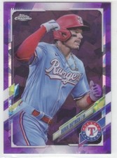 2021 Topps Chrome DEREK DIETRICH /10 SAPPHIRE PURPLE TEXAS RANGERS SP