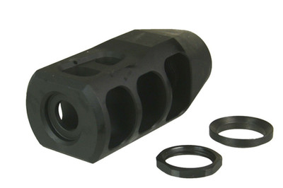 .300 WM 5/8x24 TPI Tanker Steel Muzzle Brake + Free Crush Washer & Jam Nut