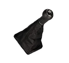 /Silver Gear Knob Shift Boot No Base Frame 5 Speed for VW Golf Jetta Bora Black