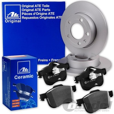 ATE BREMSSCHEIBEN +CERAMIC BELÄGE HINTEN für AUDI A3 SKODA SUPERB KODIAQ TARRACO