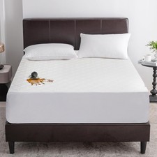 100 Waterproof Mattress Protector Quilted Mattress Pad Cover Breathable Fitted