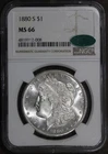 1880-S (MS66 CAC) Morgan Silver Dollar $1 NGC - Superb Gem