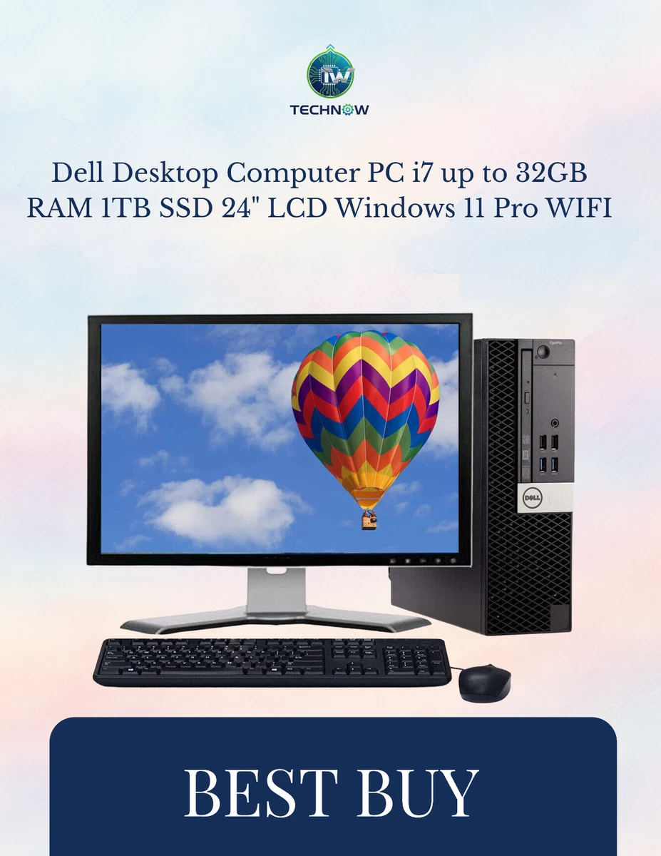 Gaming Intel Core i7 7th Gen. PC Desktops HDD + SSD & All-In-One