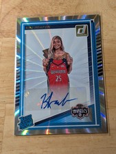 2025 Panini Donruss WNBA Kiki Iriafen #94 Rated Rookie Auto Laser Foil Parallel