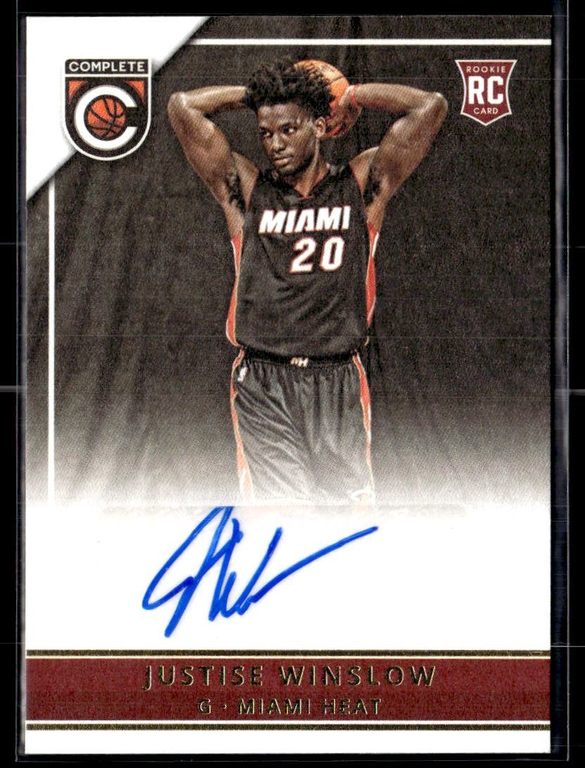 2015-16 Justise Winslow Panini Complete Signature Miami Heat #JWS RC Auto