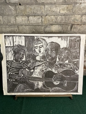 #ad #ad Margaret Taylor Goss Burroughs Artist Proof Linocut Printed 2009 $275.00