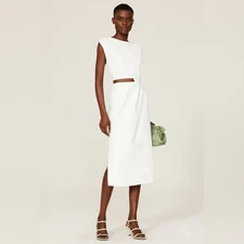 Love, Whit White Cut Out Sleeveless Dress Size Large