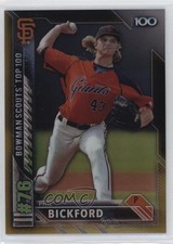2016 Bowman Scouts' Top 100 Gold Refractor 39/50 Phil Bickford #BTP-76 0b0