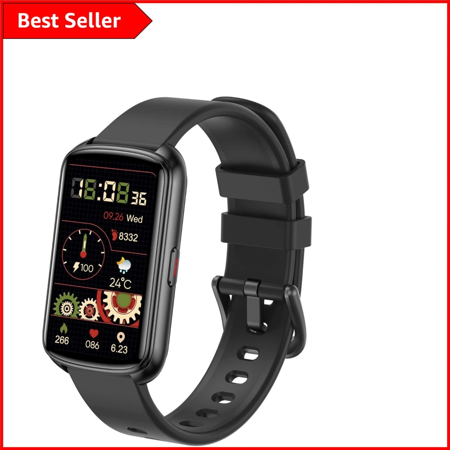Lightweight Touchscreen Fitness Tracker - 25 Sport Modes, Waterproof, Black
Opens in a new window or