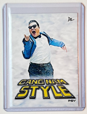 PSY Limited Edition Artist Signed ''Gangnam Style'' Trading Card 1/10