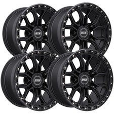 Set Of 4 Dropstar Trail Series 608bb 17x9 6x135 0mm Black Wheels Rims