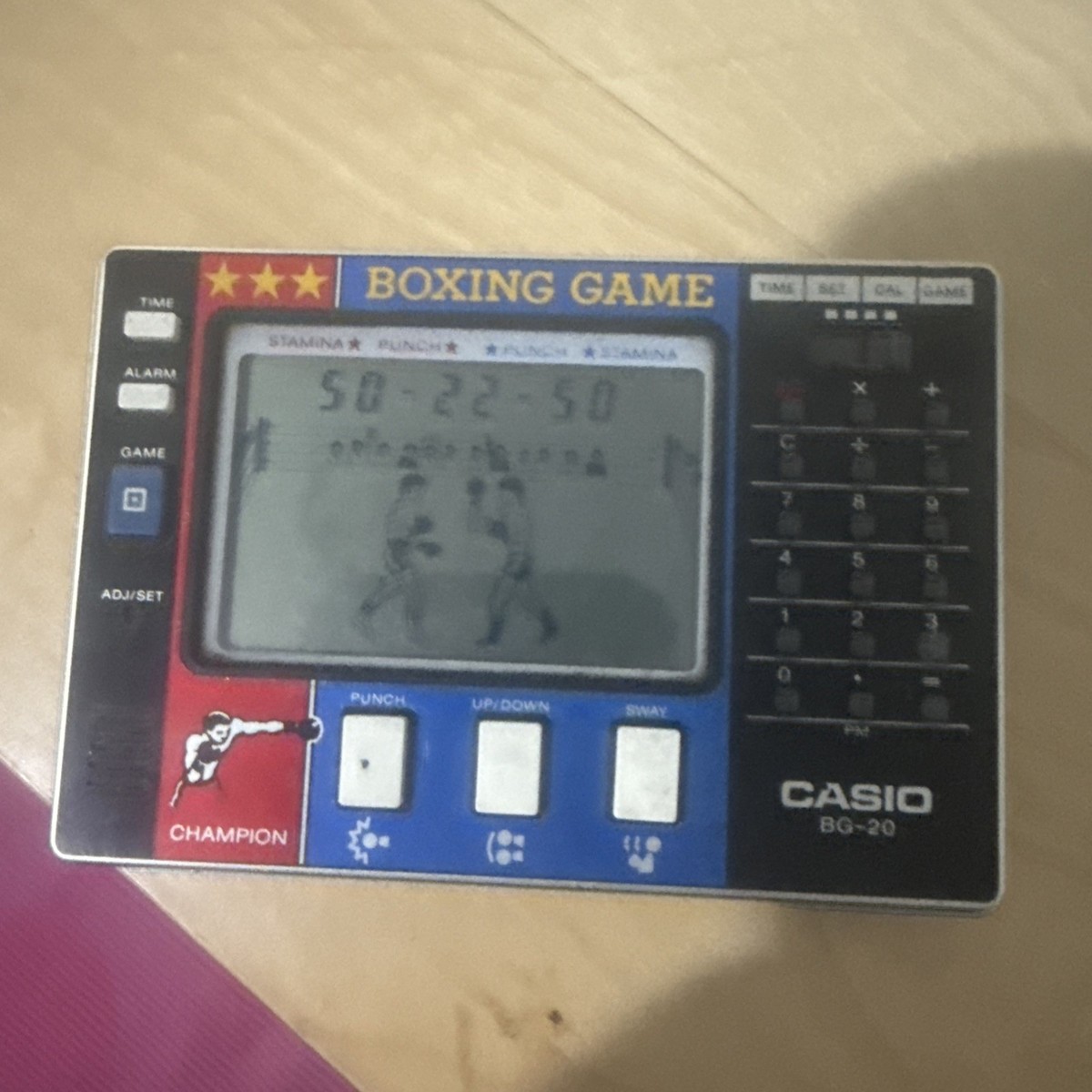 【新品未使用】カシオ　ボクシングゲーム　BG-20 レトロ　LCD 値下げ不可。CASIO BOXING GAME BG-20 ボクシングゲーム - メルカリ
