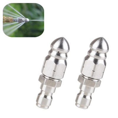 #ad 2 PCS Sewer Jetter Nozzle Sturdy Pressure Washer Sewer Jetter Nozzle Drain Je $14.68
