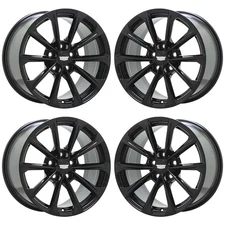 18" Cadillac CT4-V Gloss BlackWing Black Wheels Factory OEM 14051 14052 EXCHANGE