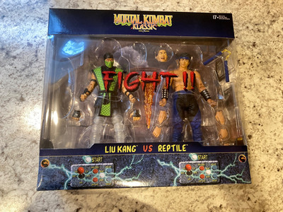 McFarlane Toys Mortal Kombat Klassic Liu Kang vs Reptile 2-Pack NEW/INCOMPLETE