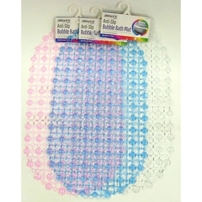 Rysons Bath Shower Mat Non Slip Anti Mould Suction Grip PVC Rug Mats 35x50cm UK