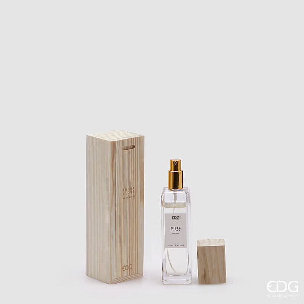 EDG Profumatore ambiente spray essential 100 ml scatola in legno - Tonka Clove