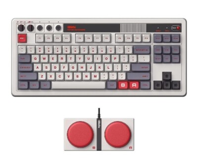 8Bitdo Retro Mechanical Keyboard,  Bluetooth/2.4G/USB-C For Windows or Android