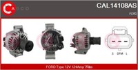 Casco Lichtmaschine Generator 124A 12V FüR Ford Transit Pritsche/Fahrgestell