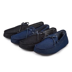 isotoner mens moccasin slippers