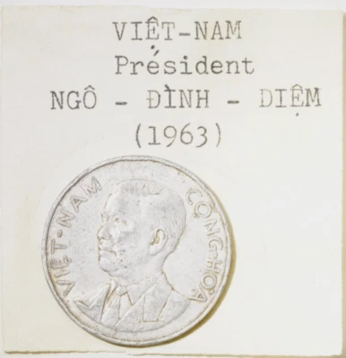 1963 Vietnam Coin President Ngo Dinh Diem 50 XU - Image 1 of 3
