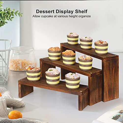 Desk Plant Stand Windowsill Plant Shelf 3 Tiers Wooden Tabletop Plant Shelves eBay