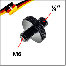 1 X Kamera Stativ Schraube 1/4" auf M6 Adapter Gewinde Adapter DSLR Foto Kamera