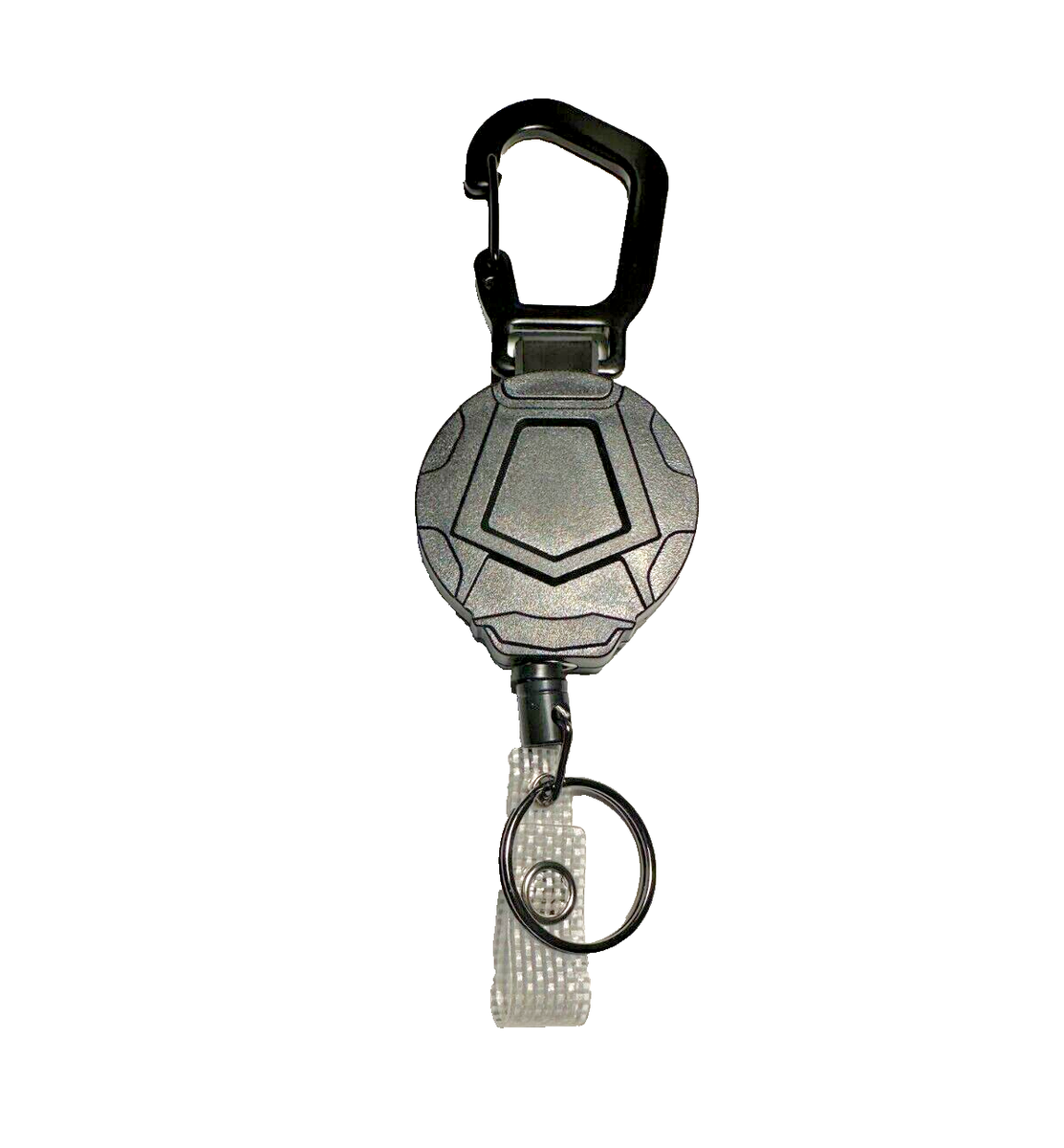 Duty Retractable Carabiner Heavy Key Chain Badge Holder With Steel Cord Keychain - Foto 6