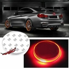 Red 82mm Badge Background Led Light Emblem Logo Sticker For Bmw 3 5 7 X Series