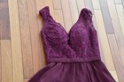 Kennedy Blue Bridesmaid Dress Color Burgundy Sz 8 Formal Long — photo 3