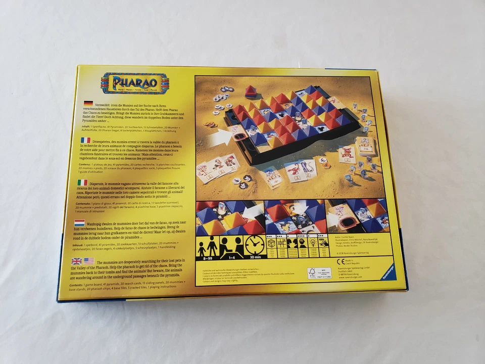 Ravensburger Pharao Pharaoh German Board Game  Rare NOT COMPLETE - Image 3 of 4