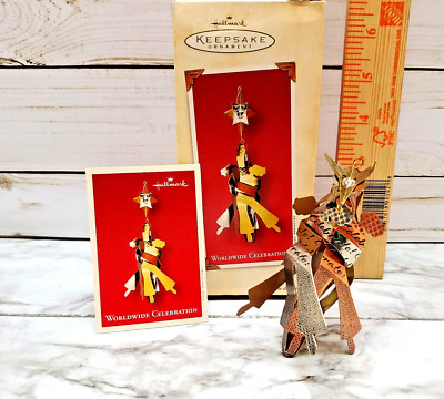 Worldwide Celebration`2002`Meaning Of Beauty And Glad Tidings,Hallmark Ornament