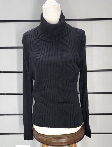 Black Turtleneck Long Sleeve Knit Size 
