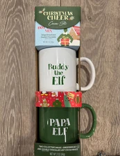 Christmas Buddy The Elf & Papa Elf Mug Set NEW in Package RARE HTF!!