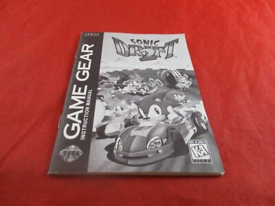 Sonic Drift 2 Sega Game Gear Instruction Manual Booklet ONLY