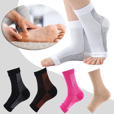 Kompression Knöchelsocken Fuß Ferse Ärmel Arthritis Schmerzlinderung Unterstützu