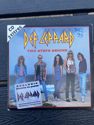 CD SINGLE DEF LEPPARD TWO STEPS BEHIND FRANCE 2 Tracks guter Zustand