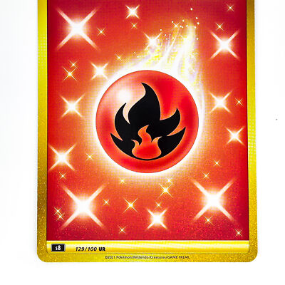 Fire Energy UR 129/100 S8 Fusion Arts - Pokemon Card Japanese | eBay