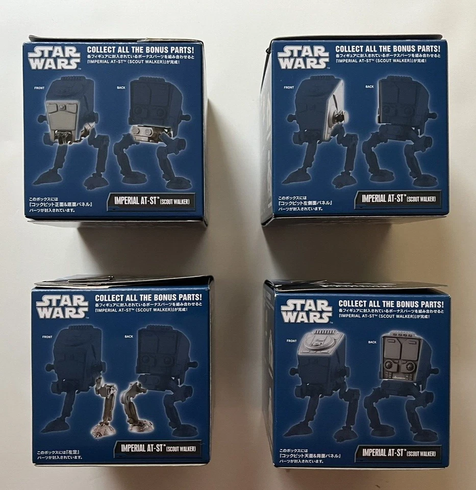 星球大战 KUBRICKS DX 系列 2 套 4 人像医疗 AT-ST CHEWBACCA HAN SOLO — 第 2/2 张图片