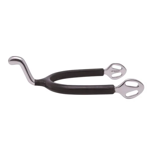 Stubben Steel Rubber Covered Swan Neck Spurs 40mm