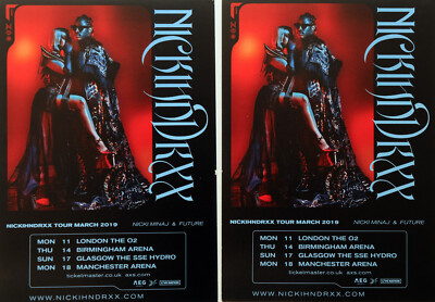 NIKKI MINAJ & FUTURE 2019 TOUR FLYERS X 2